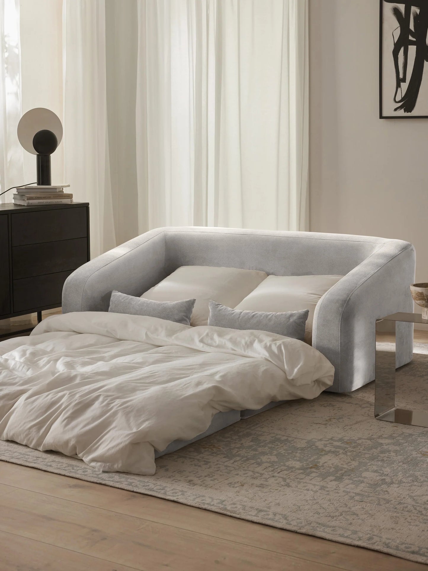 Sofa cama Teddy Gris Perla