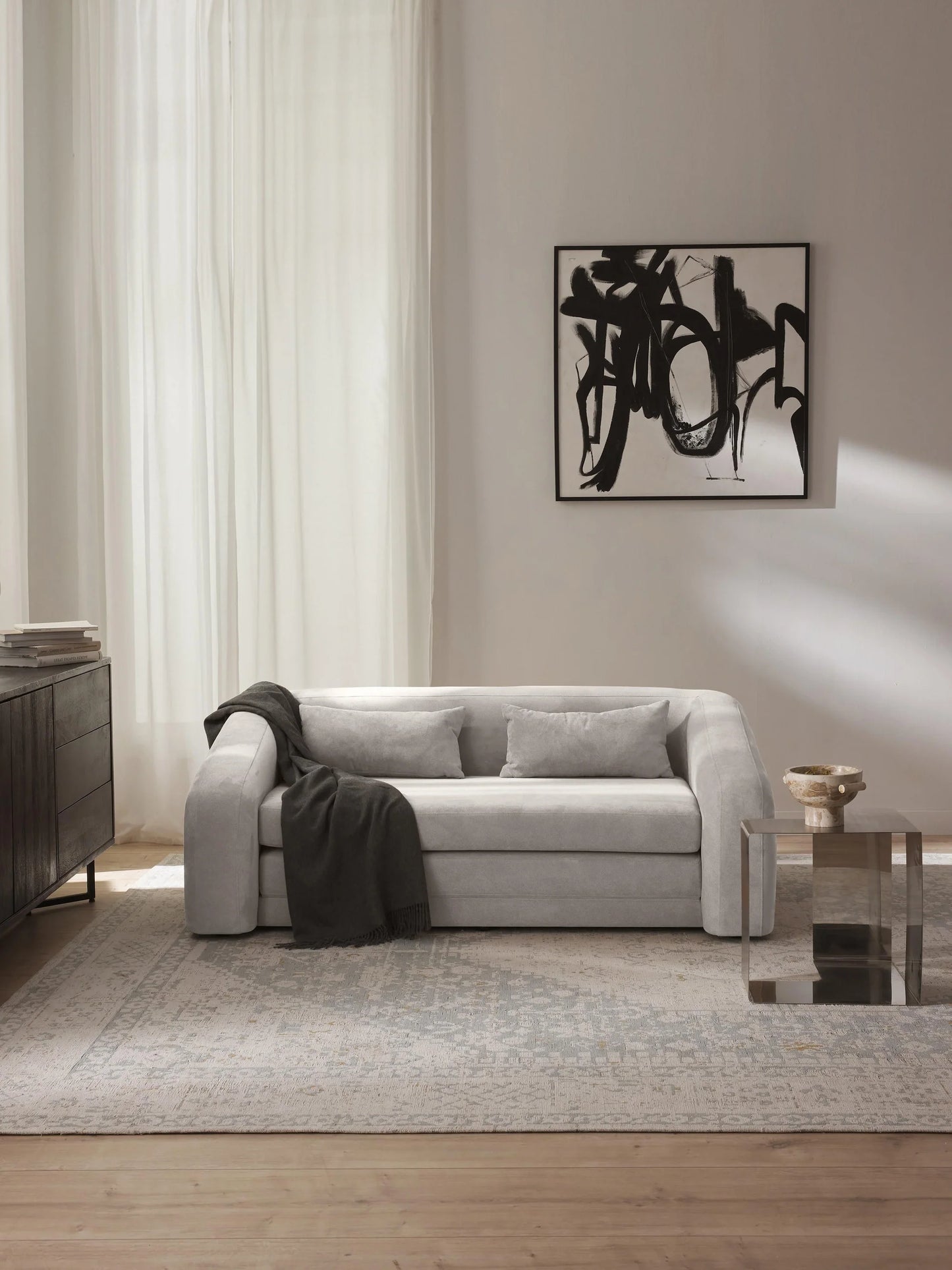 Sofa cama Teddy Gris Perla