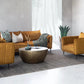 Set Noa Mostaza de 3 Piezas Incluidas (Sofá 3 Plazas y 2 Poltronas)