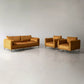 Set Noa  Miel 3 Piezas Incluidas (Sofá 3 Plazas, 2 Poltronas)