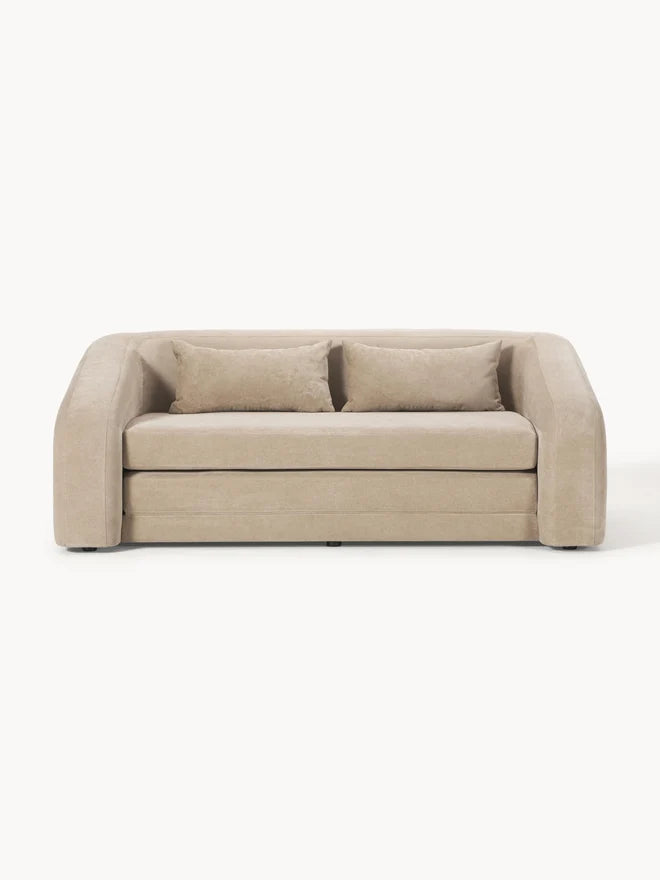 Sofa cama Teddy Gris Perla - Nuez