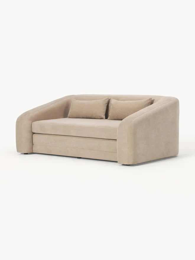 Sofa cama Teddy Gris Perla - Nuez
