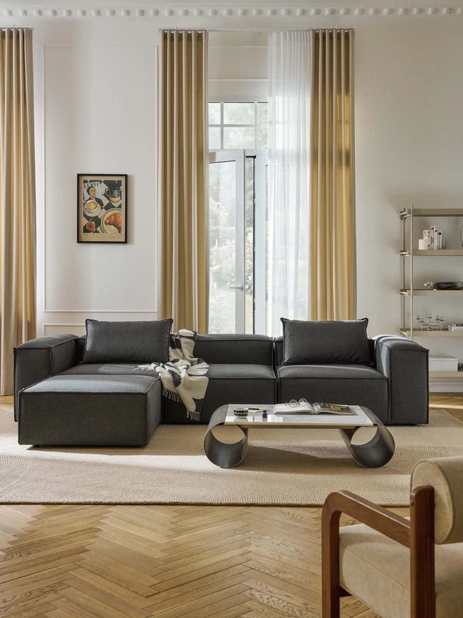 Sofa Marbella Gray  + Puff