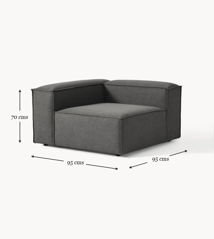 Sofa Marbella Gray  + Puff