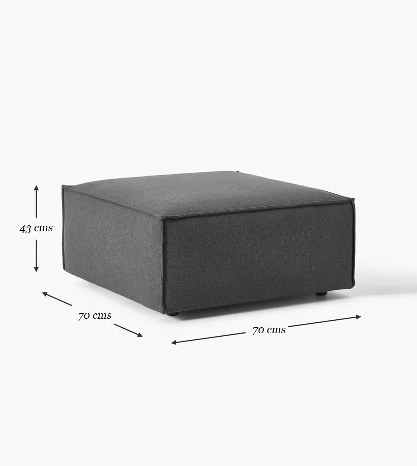 Sofa Marbella Gray  + Puff