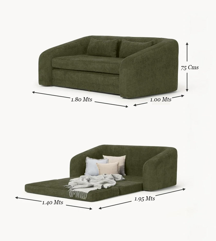 Sofa cama Teddy Verde Oliva